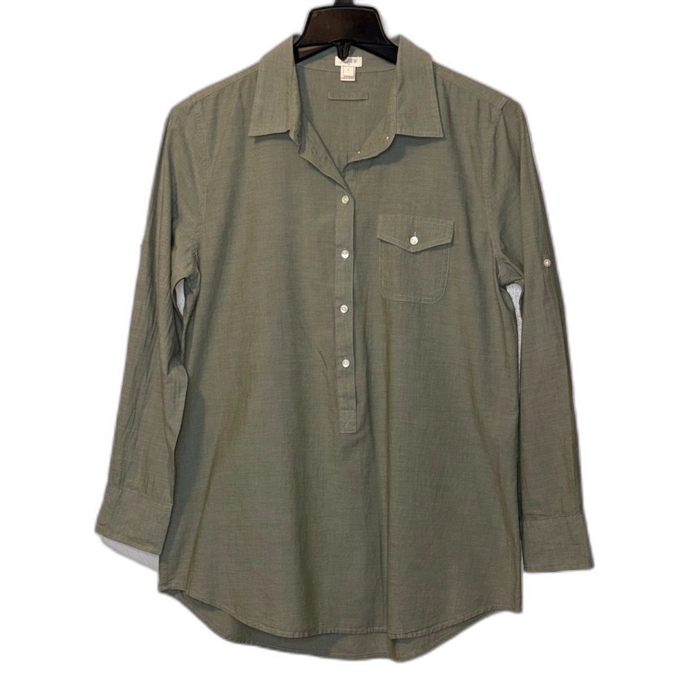J. Crew Olive Button Down Casual Shirt